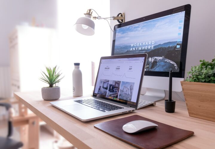 Affiliate marketing setup at home.